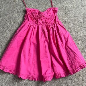 SKY TO MOON babydoll pink dress